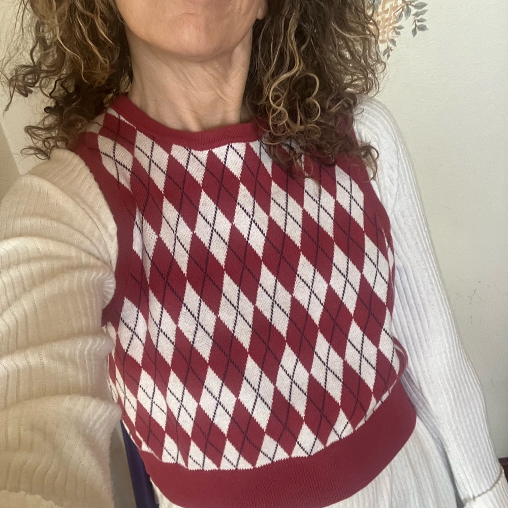 Levi’s size medium sweater vest. Wear alone or with shirt
